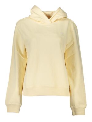 Calvin Klein Beige Brushed Logo Hooded Sweatshirt