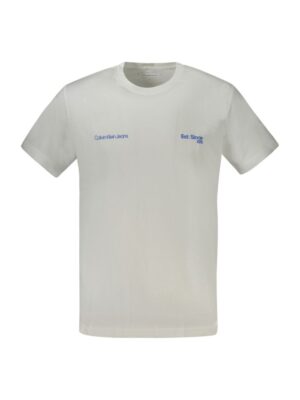 Calvin Klein White Cotton Men T-Shirt