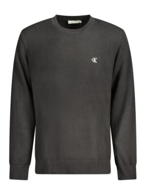 Calvin Klein Black Cotton Men Sweater