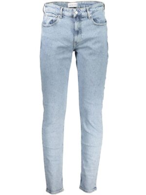 Calvin Klein Light Blue Cotton Men Jeans