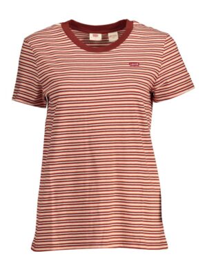 Levi's Red Cotton Women T-Shirt