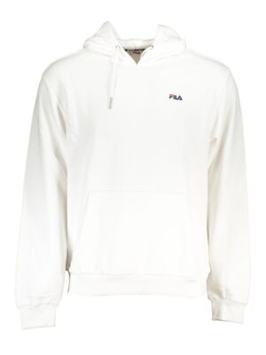 Fila Chic White Cotton Blend Hooded Sweater