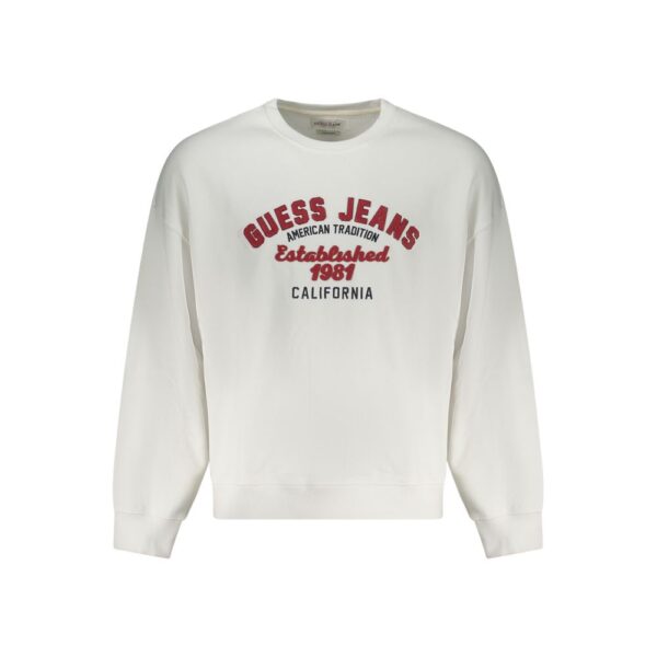 Guess Jeans White Cotton Men Sweater - Image 2