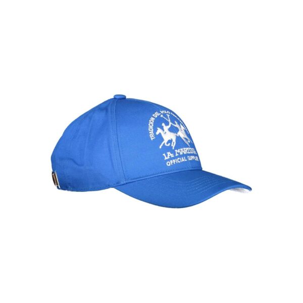 La Martina Blue Cotton Men Cap - Image 3