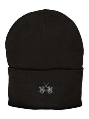La Martina Black Polyester Hats & Cap