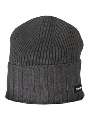 Calvin Klein Elegant Contrast Detail Gray Hat