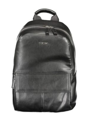 Calvin Klein Black Polyester Men Backpack
