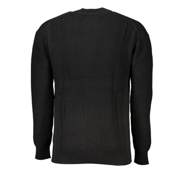 Calvin Klein Sleek Cotton Crew Neck Sweater with Contrast Details - Image 2