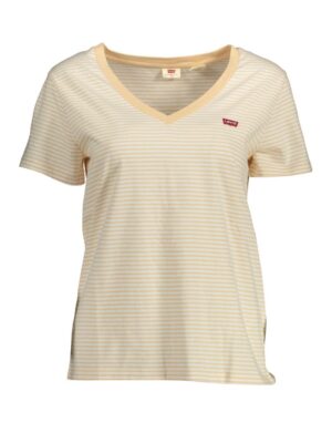 Levi's Beige Cotton Women T-Shirt