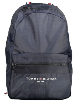 Tommy Hilfiger Blue Polyester Men Backpack