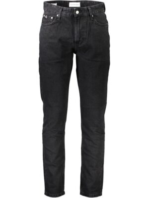 Calvin Klein Black Cotton Jeans & Pant