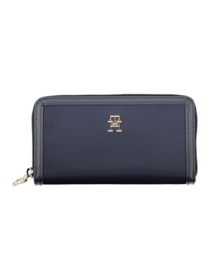 Tommy Hilfiger Chic Sustainable Blue Wallet with Secure Zip