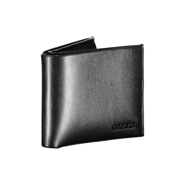 Calvin Klein Elegant Black Leather Dual-Compartment Wallet - Image 3