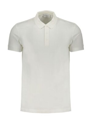 Calvin Klein White Cotton Polo Shirt