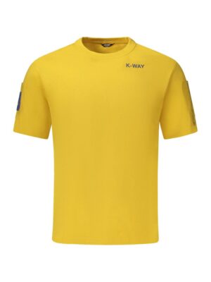 K-WAY Yellow Cotton Men T-Shirt