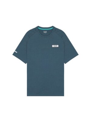 EA7 Emporio Armani Black Polyester T-Shirt