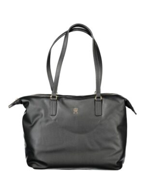 Tommy Hilfiger Black Polyester Women Handbag