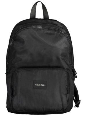 Calvin Klein Black Polyester Men Backpack