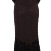 Dolce & Gabbana Elegant Purple Floral Lace Maxi Dress - Image 3