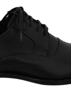 Dolce & Gabbana Sleek Black Leather Formal Dress Shoes