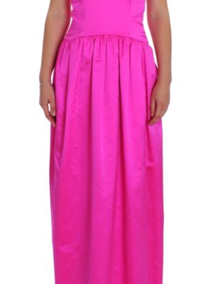 Dolce & Gabbana Elegant Silk Full Length Pink Sheath Dress