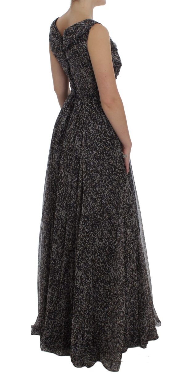 Dolce & Gabbana Glamorous Sequined Silk Full-Length Dress - Image 4
