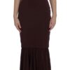 Dolce & Gabbana Elegant Bordeaux Sheath Dress
