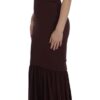 Dolce & Gabbana Elegant Bordeaux Sheath Dress - Image 2