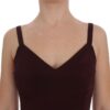 Dolce & Gabbana Elegant Bordeaux Sheath Dress - Image 5