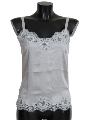 Dolce & Gabbana Silk Stretch Floral Lace Chemise Dress