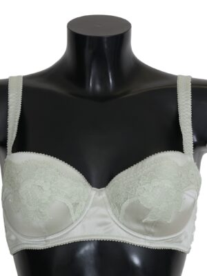 Dolce & Gabbana Elegant Floral Lace Silk Bra