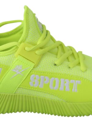 Philipp Plein Stylish Light Green Casual Sneakers