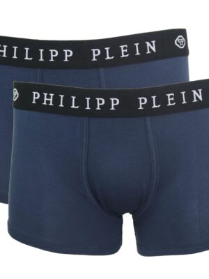 Philipp Plein Blue Cotton Men Boxer