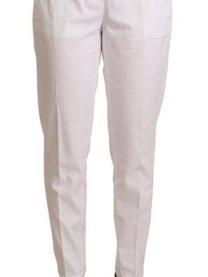 Jacob Cohen Elegant Mid Waist Tapered Trousers