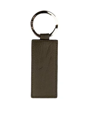 Neil Barrett Green Leather Men Keychain