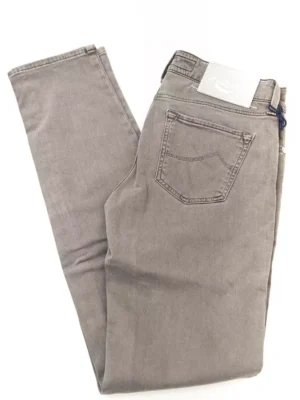 Jacob Cohen Gray Cotton Women Jeans