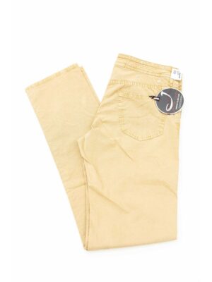Jacob Cohen Beige Cotton Men Jeans
