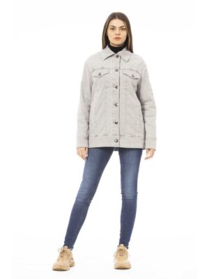 Jacob Cohen Gray Cotton Women Jacket