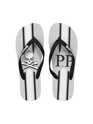 Philipp Plein Gray Polyester Women Sandal
