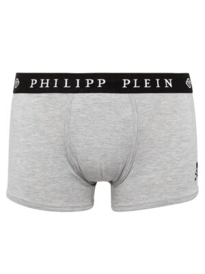 Philipp Plein Gray Cotton Men's Boxer