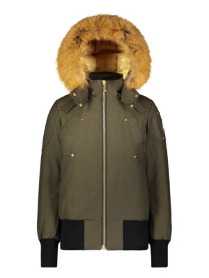 Moose Knuckles Army Nylon Women Bomber Jacket