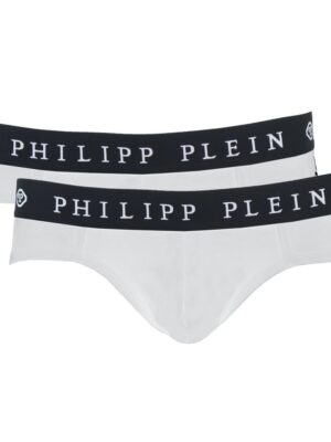 Philipp Plein White Cotton Men Boxer Short