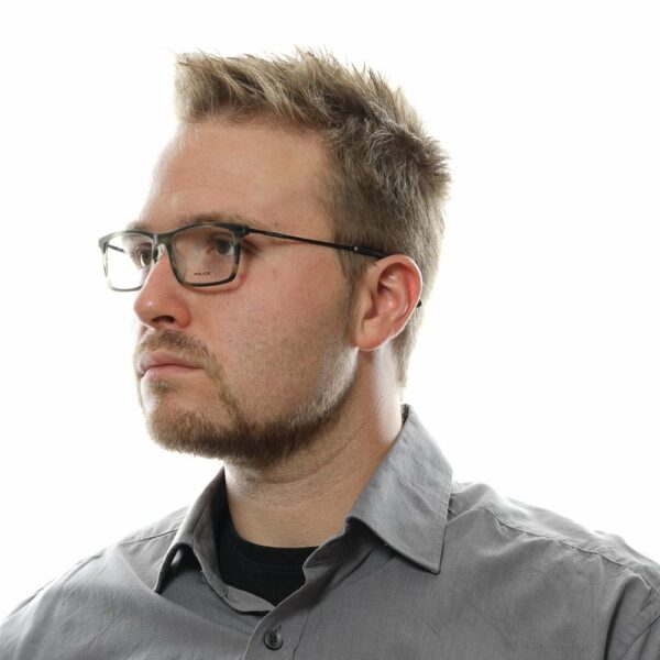 Police Gray Men Optical Frames - Image 4
