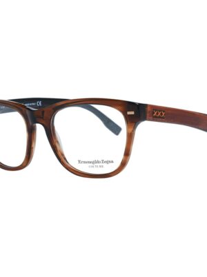 Ermenegildo Zegna Brown Men Optical Frames