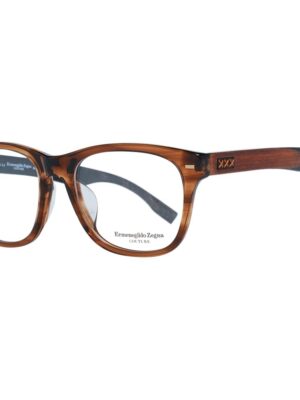 Ermenegildo Zegna Brown Men Optical Frames