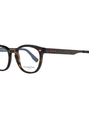 Ermenegildo Zegna Brown Men Optical Frames