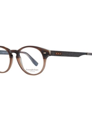 Ermenegildo Zegna Brown Men Optical Frames