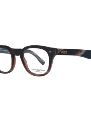 Ermenegildo Zegna Brown Men Optical Frames