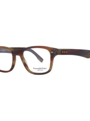 Ermenegildo Zegna Brown Men Optical Frames