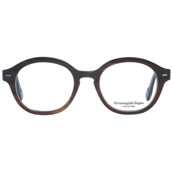 Ermenegildo Zegna Brown Men Optical Frames - Image 2
